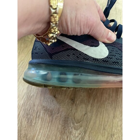 EUC Nike Air Max 2013 Women's Midnight Navy Sail Pink - Picture 9 of 10